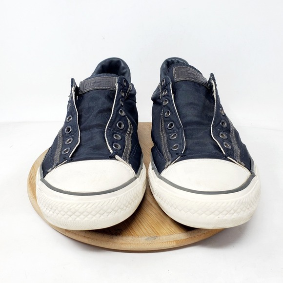 Converse John Varvatos Slip On Shoes Mens 9 Vintage Black Laceless Sneakers - Picture 3 of 14